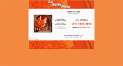 Desktop Screenshot of labellapizza-sc.com.br